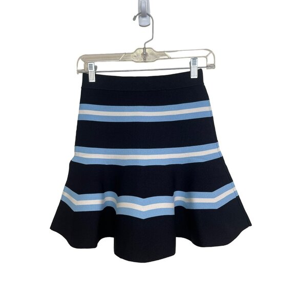 Tanya Taylor Striped Rivka Knit Mini Swing Skirt Size XXS NWT - Picture 4 of 6